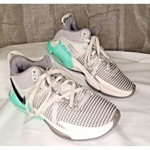 Lebron Witness VII 7 White Teal Gray‎ Basketball Shoes Men's Size 9